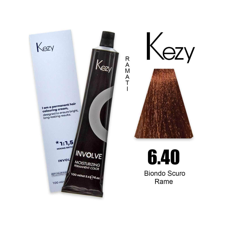 Kezy colorazione permanente in crema 6.40 - Biondo Scuro Rame 100 ml