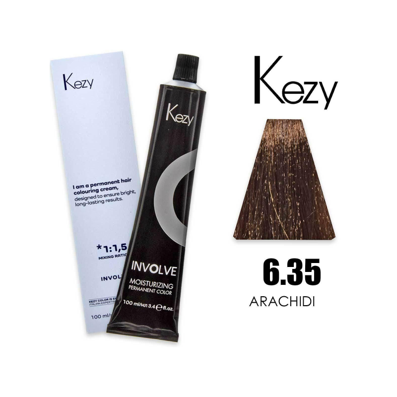 Kezy colorazione permanente in crema 6.35 - Arachidi 100 ml