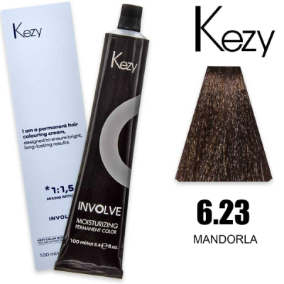 Kezy colorazione permanente in crema 6.23 - Mandorla 100 ml
