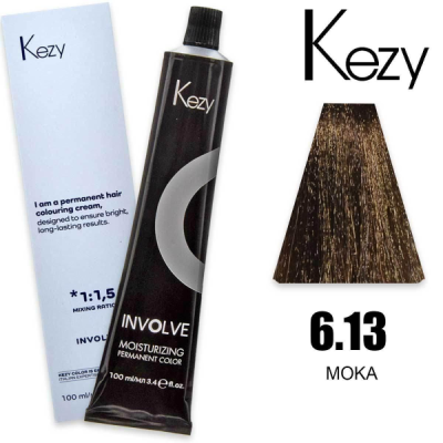 Kezy colorazione permanente in crema 6.13 - Moka 100 ml