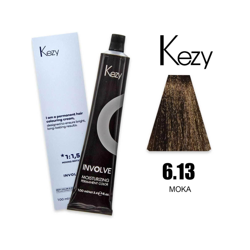 Kezy colorazione permanente in crema 6.13 - Moka 100 ml