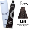 Kezy colorazione permanente in crema 6.115 - Biondo Scuro Cenere Intenso Mogano 100 ml