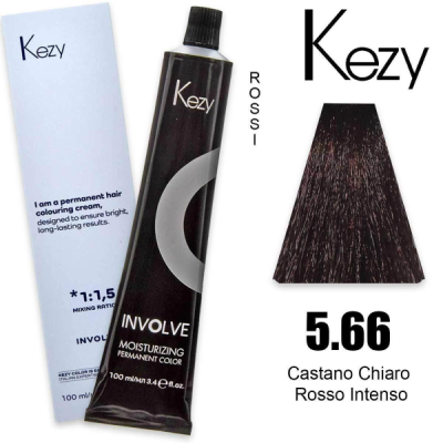 Kezy Involve Color Colorazione 5.66 - Castano Chiaro Rosso Intenso