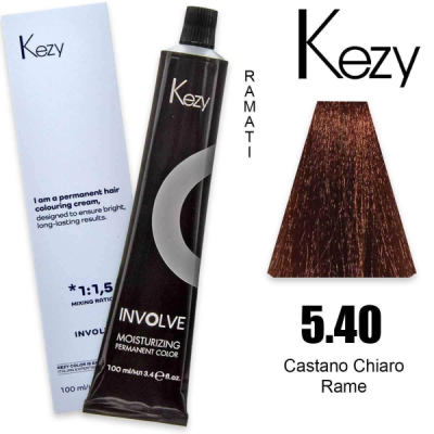 Kezy colorazione permanente in crema 5.40 - Castano Chiaro Rame 100 ml