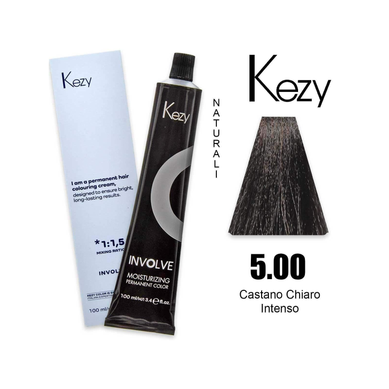Kezy colorazione permanente in crema 5.00 - Castano Chiaro Intenso 100 ml