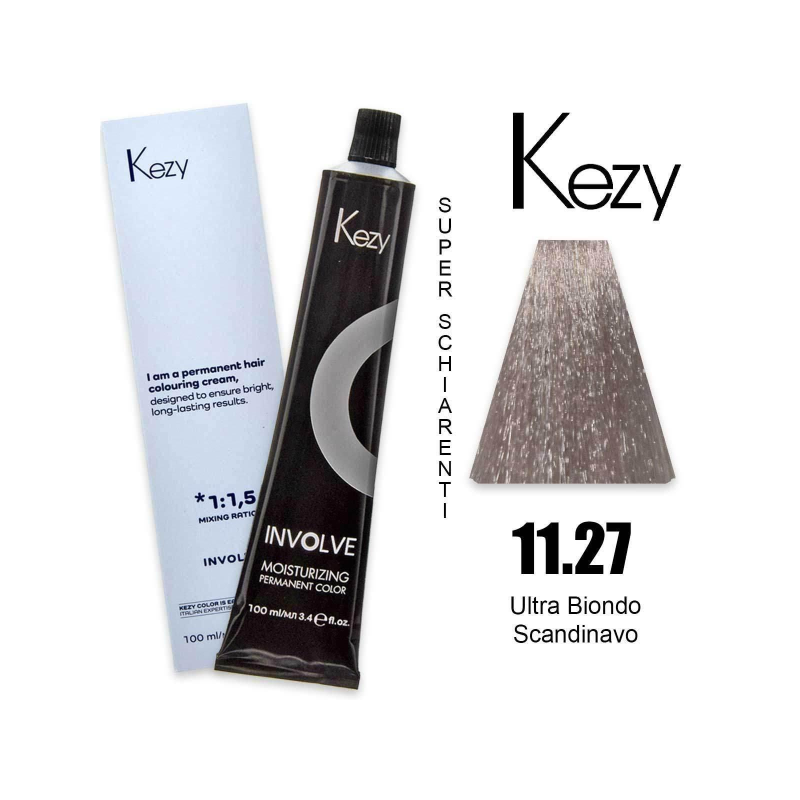 Kezy colorazione permanente in crema 11.27 - Ultra Biondo Scandinavo 100 ml