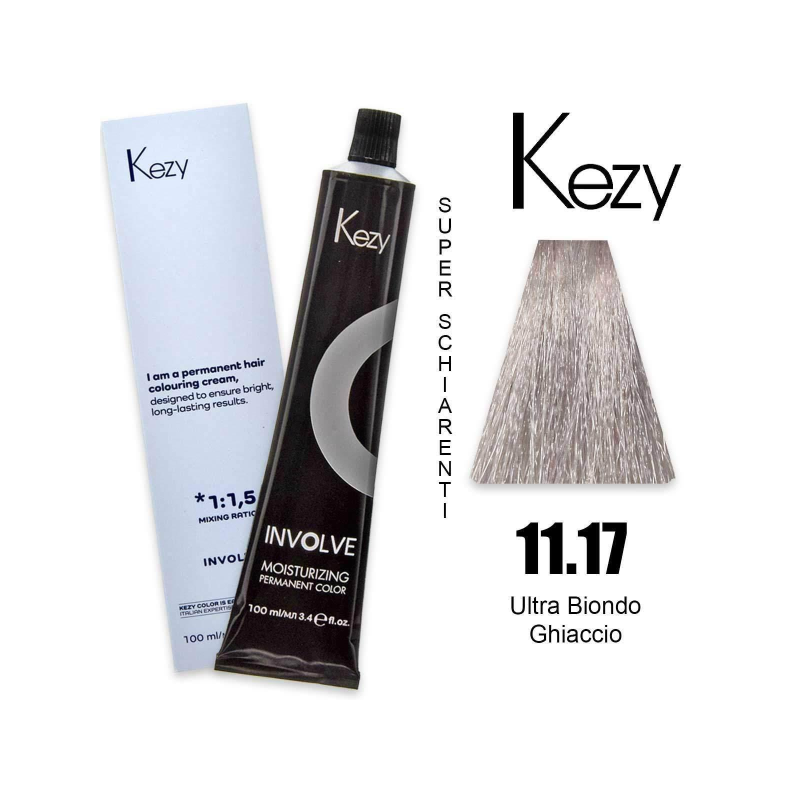 Kezy Involve Color Colorazione Permanente in Crema 11.17 / 11AV 100ml