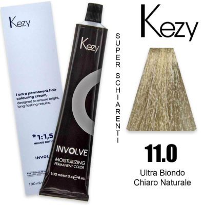 Kezy colorazione permanente in crema 11.0 - Ultra Biondo Chiaro Naturale 100 ml