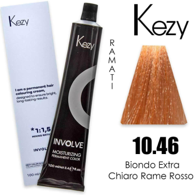 Kezy colorazione permanente in crema 10.46 - Biondo Extra Chiaro Rame Rosso 100 ml