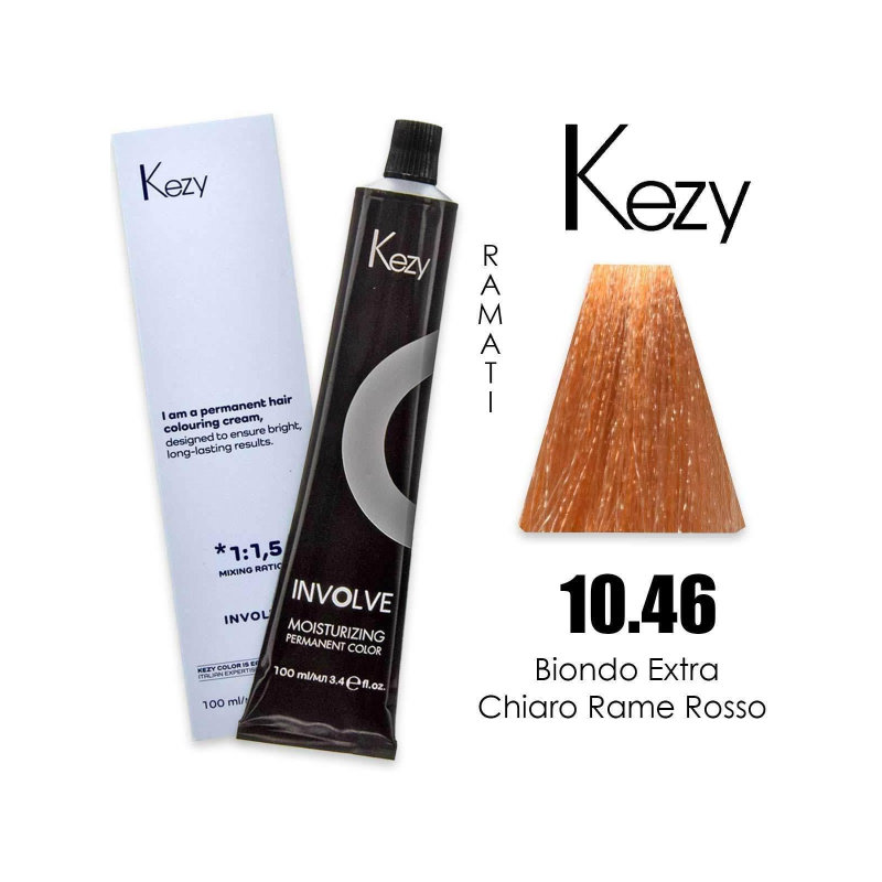 Kezy colorazione permanente in crema 10.46 - Biondo Extra Chiaro Rame Rosso 100 ml