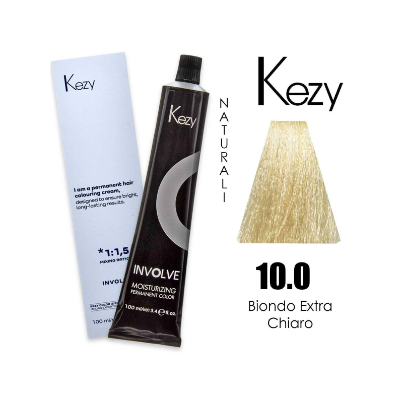 Kezy olorazione permanente in crema 10.0 - Biondo Extra Chiaro 100 ml