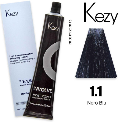 Kezy colorazione permanente in crema 1.1 - Nero Blu 100 ml