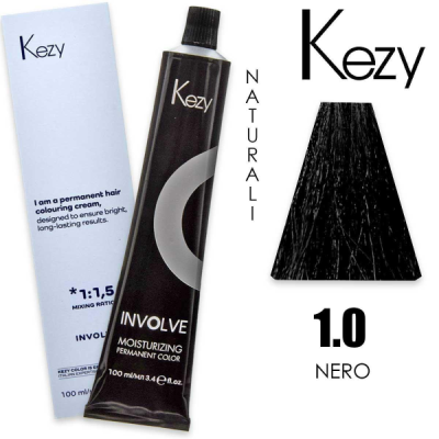 Kezy colorazione permanente in crema 1.0 - Nero 100 ml