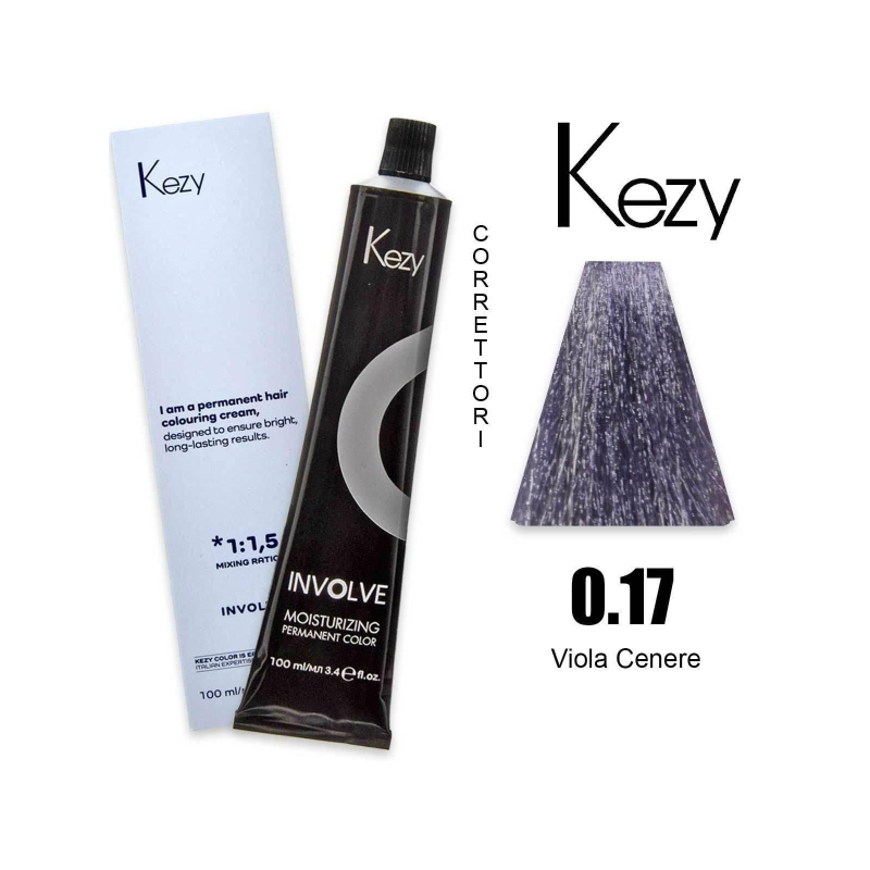 Kezy colorazione permanente in crema 0.17 - Viola Cenere 100 ml