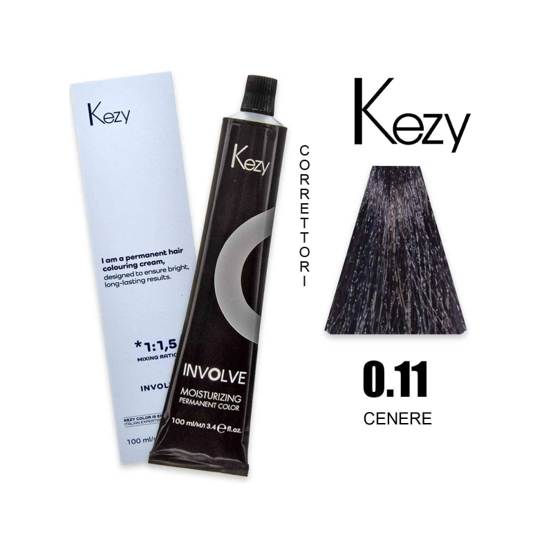 Kezy colorazione permanente in crema 0.11 - Cenere 100 ml