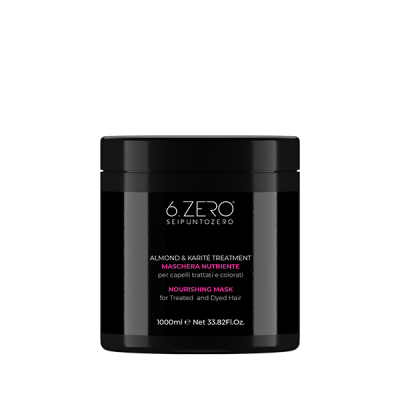 6.Zero Almond e Karitè treatment, maschera nutriente per capelli trattati e colorati - 1000 ml