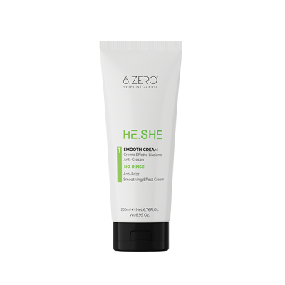 6.Zero He She Smooth Cream, crema lisciante anti-crespo - 200 ml