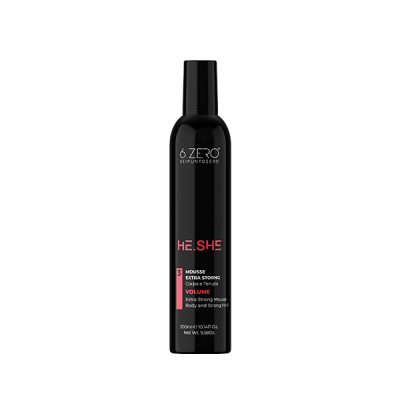 6.Zero He She Mousse Extra Strong - 300 Ml