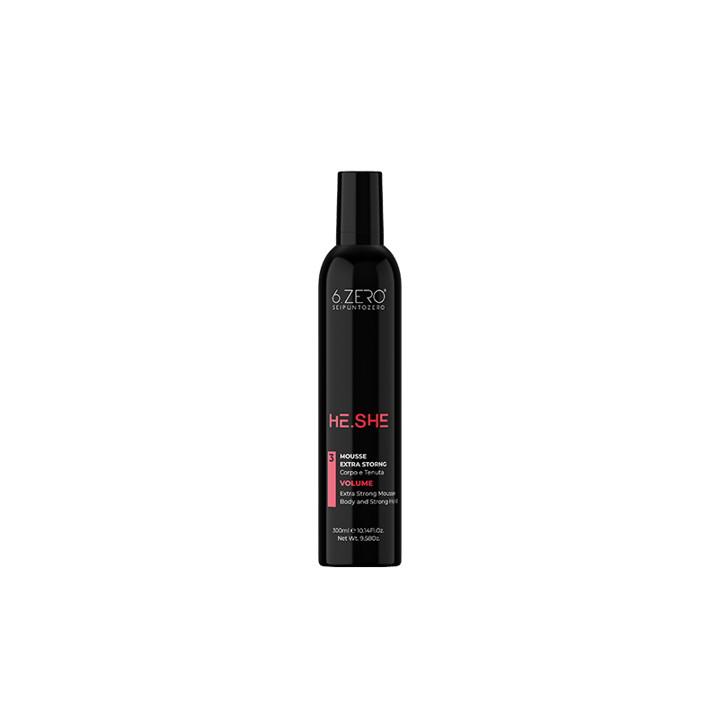 6.Zero He She Mousse Extra Strong - 300 Ml