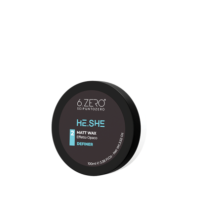 6.Zero He She Matt Wax, cera ad effetto opaco per capelli - 100 ml