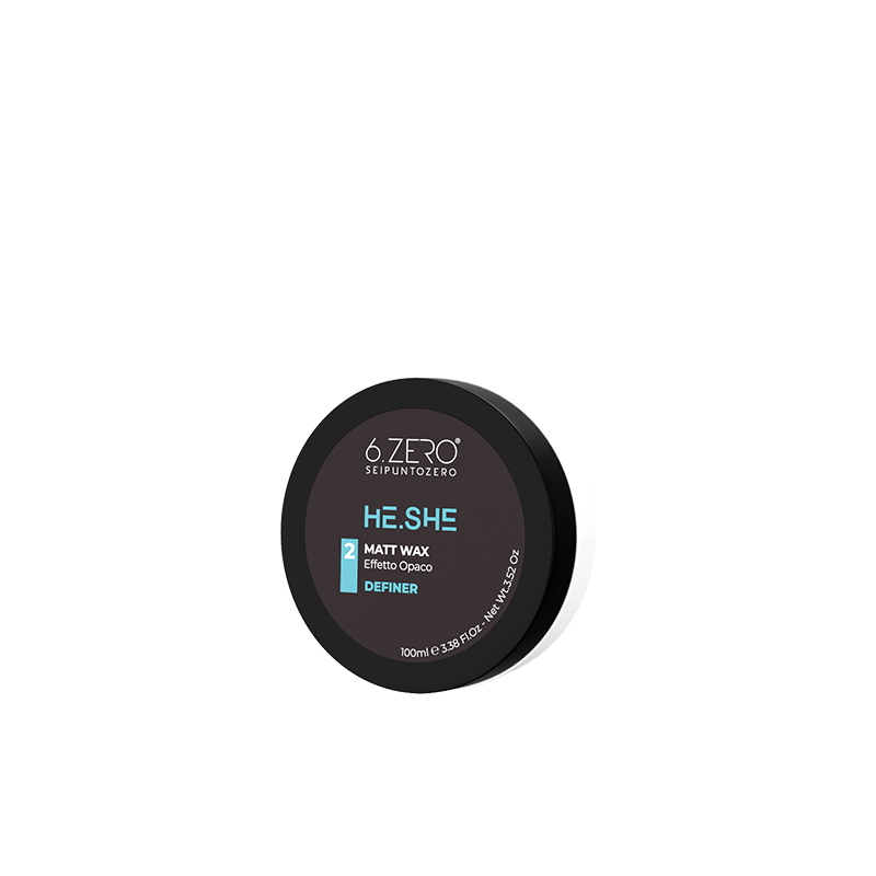6.Zero He She Matt Wax, cera ad effetto opaco per capelli - 100 ml