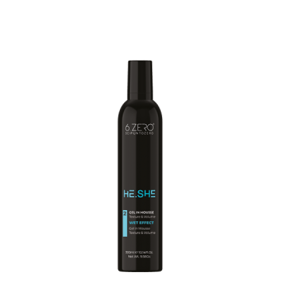 6.Zero He She Gel in mousse texture e volume - 300 ml
