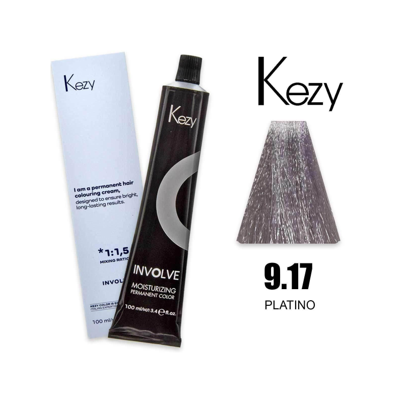 Kezy Involve Color Colorazione Permanente in Crema 9.17 - Platino