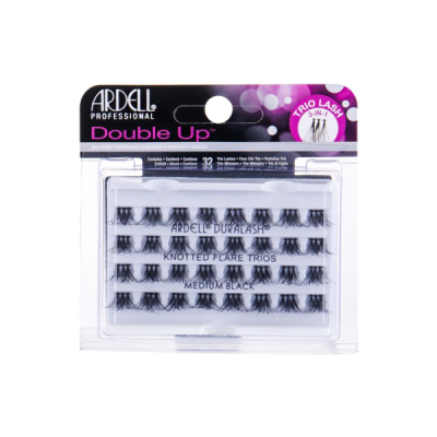 Ardell Double Up Knotted Flare Trios - Medium Black