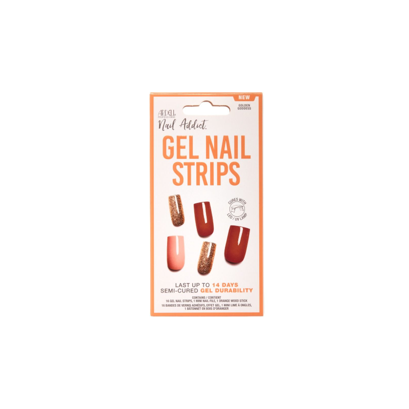Ardell Gel Nail Strips - Golden Goddess