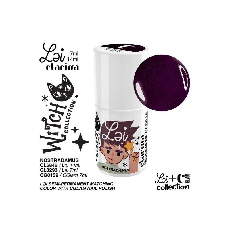 Clarissa Lei Smalto Semipermanente - Nostradamus 7 ml CL3293 Witch 2024